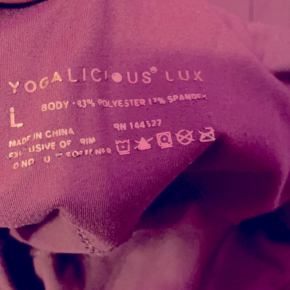 Maroon leggings large yogaluscious - Picture 2 of 2